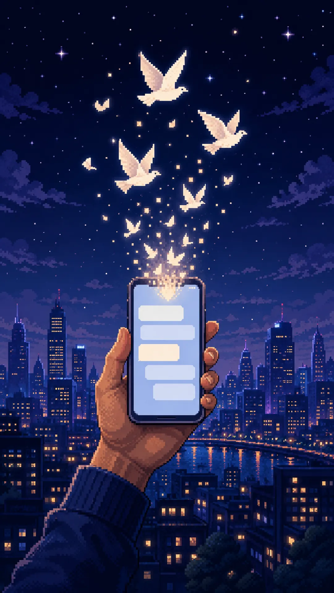 Telefondan yayılan barış ışığı